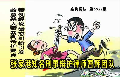 案例解说 婚恋纠纷引发故意杀人案裁判要点_张家港律师曹辉团队" 